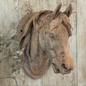 19th Century Terracotta Horse Head