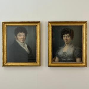 Pair Of Empire Period Portraits