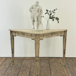 Louis XVI Period Triangular Table