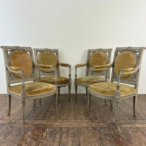 Set Of 4 Louis XVI Chairs