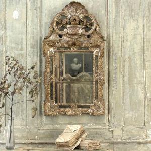 Louis XIV Period Mirror In Silvered Wood