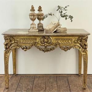 Transition Period Giltwood Console