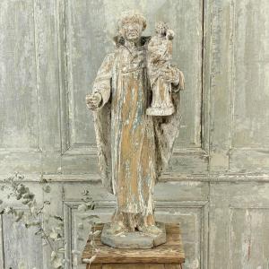 Saint Hyacinthe In Carved Wood 17th Century