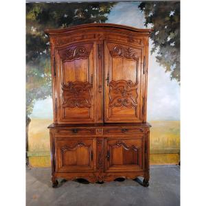 Buffet Two Corps Louis XV In Oak