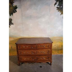 Louis XV Chest Of Drawers In Walnut