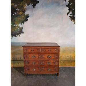 19th Century Carved Oak Commode 