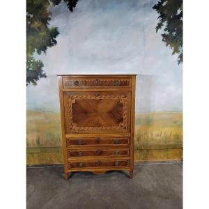 Louis XVI Period Secretary In Marquetry