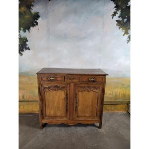 Low Norman Oak Sideboard
