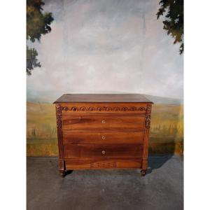 XIXth Commode In Walnut