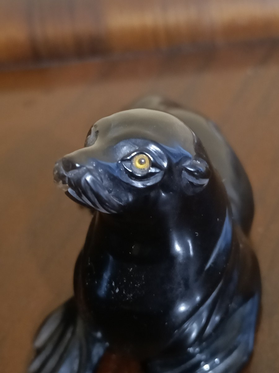Scultura in quarzo fumé 