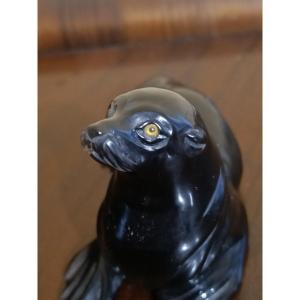 Scultura in quarzo fumé