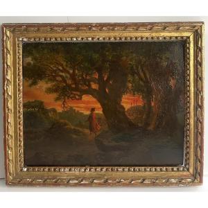 Attributed To Théodore Rousseau (1812–1867) - The Death Of Judas - Oil On Panel