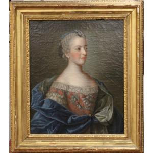 Jean-étienne Liotard - Portrait Of Louise Of France - Oil On Canvas