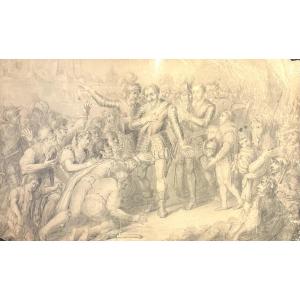 Mademoiselle Rivière – Henry IV Arriving In Paris – Drawing