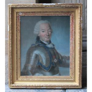 French School, 18th Century – Portrait Of Barthélémy étienne De Compaigné – Pastel