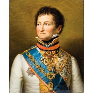 Austrian School (?) - Portrait Of Jean-pierre Théodore, Baron De Wacquant-geozelles