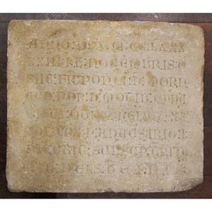 Epitaph Of Brother Ponce De Mornac (13th Century), Monk Of Lézat-sur-lèze (ariège) And Monts.