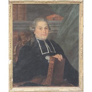 Spindler, 1772 - Portrait Of F.-n. Rivière, Mayor Of Orbec (normandy) - Oil On Canvas