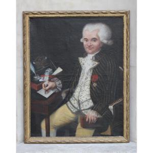 French School Of The 18th C. - Portrait Of François Joseph Picot De Moras d'Aligny
