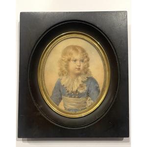 Amélie Marguerite Kautz - Portrait Of The King Of Rome, Son Of Emperor Napoleon - Miniature