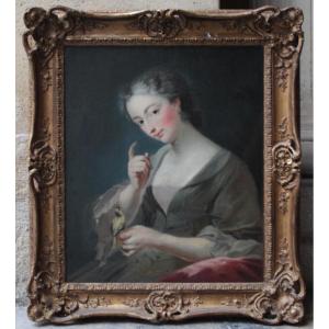 J.-b. Van Loo (after) - Portrait Of Jeanne-agnès Berthelot De Pléneuf, Marquise De Prie