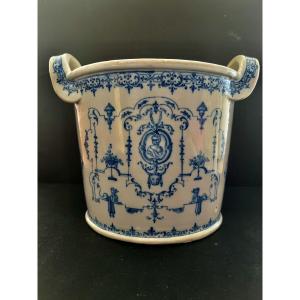 18th Century Montpellier Earthenware Bottle Cooler