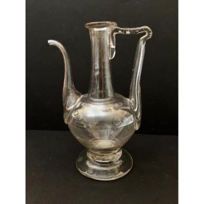 18th Century Oil Blown Glass Burette