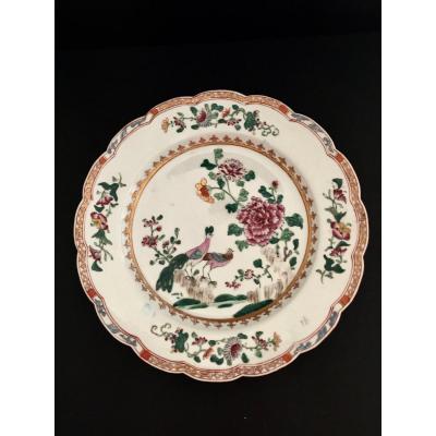 Plate Porcelain Co. Of India By Sanson 19th Century