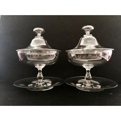 Pair Of Crystal Droppers Around 1820