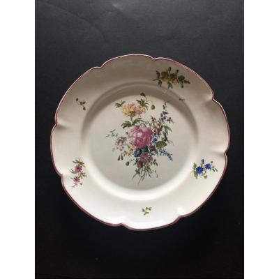 18th Century Aprey Earthenware Plate