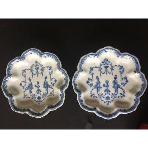Pair Of Earthenware Bezels From Mpustiers Eighteenth Century