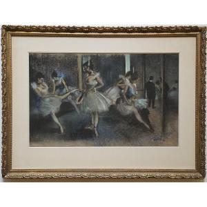 Ferdinand De Löbel (circa 1880-1898) The Dancers Of The Paris Opera Pastel Dated 1898