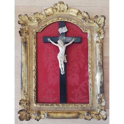 Christ In A Golden Carved Wood Frame XIX