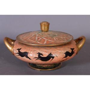 Jean Mayodon, Bonbonnière With Antelopes