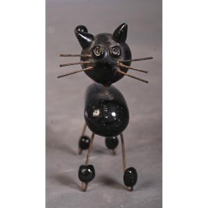 Accolay: The Cat, An Animal Made Of Wire And Ceramic