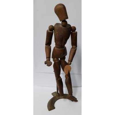Articulated Artist Mannequin In Wood