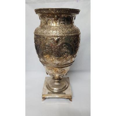 Christofle Silver Metal Vase