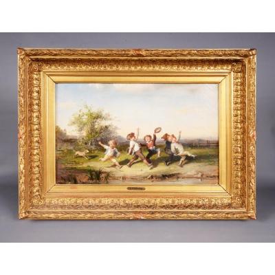 François Lanfant De Metz (1814-1892) - Back From School