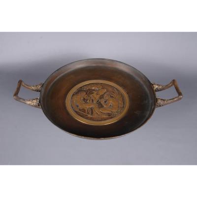 Cup On Pedestal In Gilt Bronze