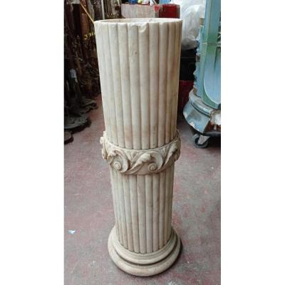 Half Column In Alabaster