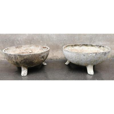Willy Guhl, Pairs Of Fibro Cement Planters