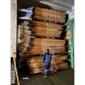 Important Lot Of Sipo Wood (mahogany) Planks About 70m3