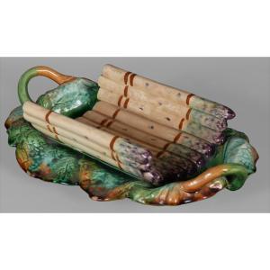 Creil And Monterau - Earthenware Asparagus Dish