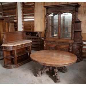 Napoleon III Style Dining Room In Oak