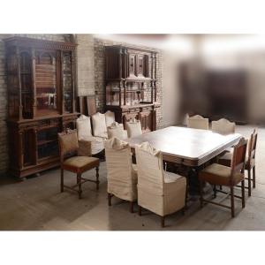 Neo Renaissance Walnut Dining Room