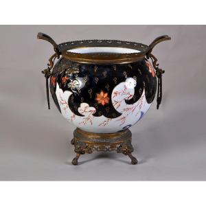 Large Japanese Vase Mounted On Bronze, France XIXth Century