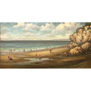 Georges Castaing (1895-1971) “basque Country Beach”