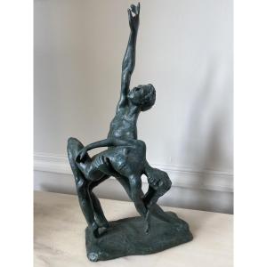 Sculpture Signed Lluis Jorda "dancing Couple"
