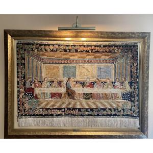 Silk Tapestry "the Last Supper" Hereke özipek