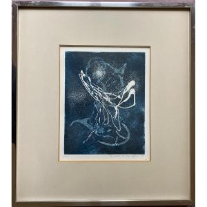 Donatella De Losa Munari (20th Century) Aquatint Signed And Dated 